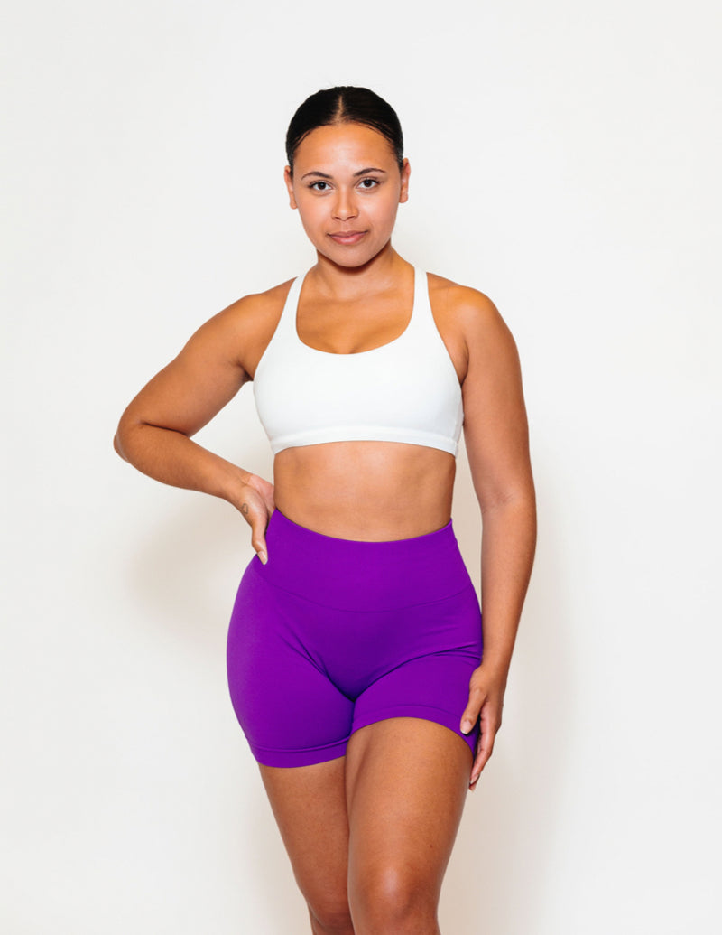 Flex Scrunch Shorts | GRAPE